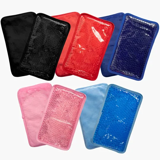 Rectangle Plush Gel Beads Hot/Cold Pack — view 2
