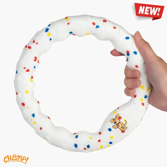 CHOMP!™ Durable Dog Ring, Large 9" x 9"