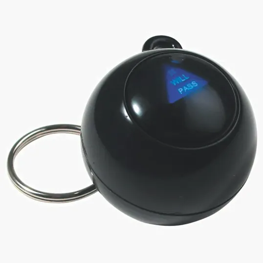 Executive Decision Maker Keyring, 1.5" Round — view 2