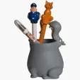 Hippo Pen Holder — view 2