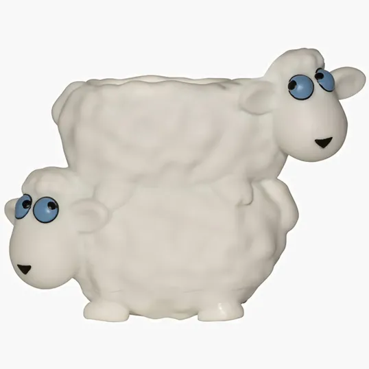 Sheep-Shaped Plastic Pen Holder — view 2