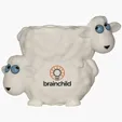 Sheep-Shaped Plastic Pen Holder