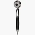 Soccer Top Click Pen with Stress Reliever Topper — view 4