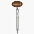 Football Top Click Pen with Squeezies® Stress Reliever — view 2