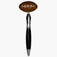 Football Top Click Pen with Squeezies® Stress Reliever — view 4