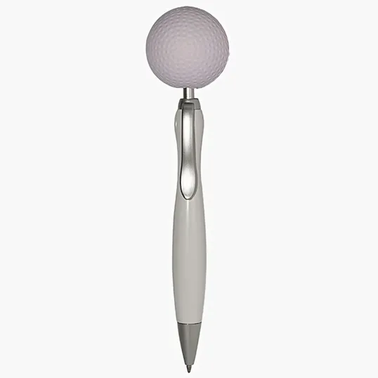 Golf Top Click Pen with Squeezies Stress Ball Topper — view 2