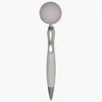 Golf Top Click Pen with Squeezies Stress Ball Topper — view 2