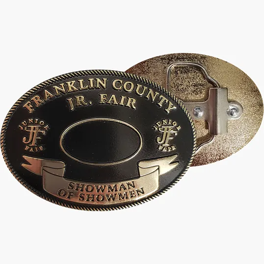 Zinc Alloy Belt Buckle, 3" W x 2" H