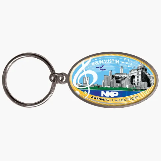 Digistock Zinc Alloy Keychain, 1 1/4" x 1 7/8"