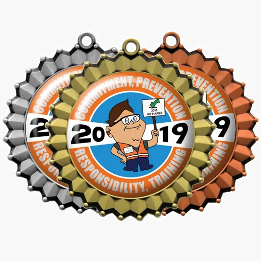Digistock Medals with Crimped Border and 2" Insert