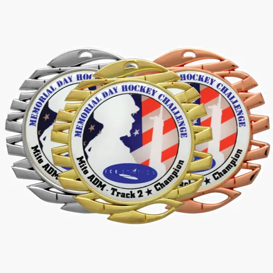 Digistock Medals with Woven Ribbon Border and 2" Insert