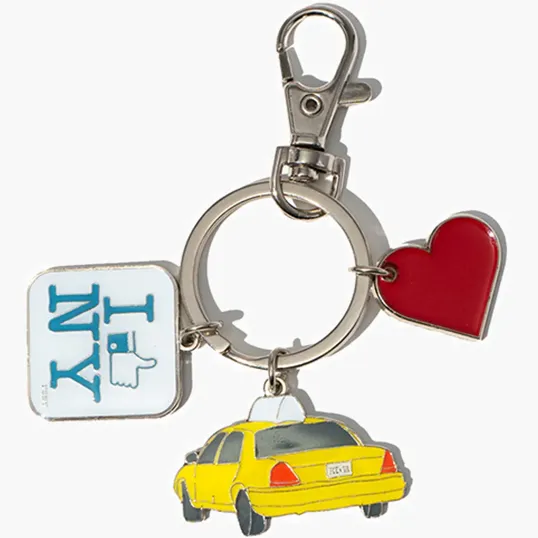 Diestruck Charm Keychain with 3 Custom Charms