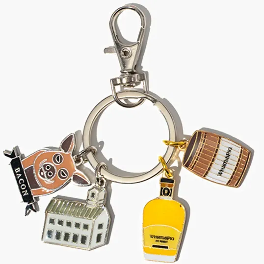 Diestruck Charm Keychain with 4 Custom Charms