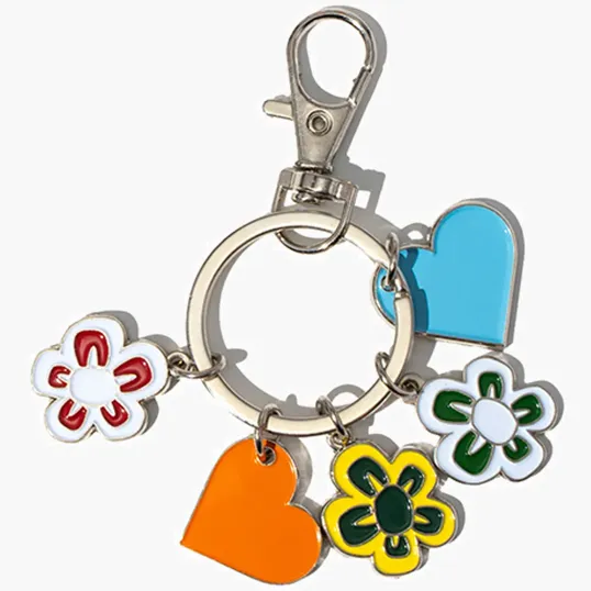 Diestruck Charm Keychain with 5 Charms