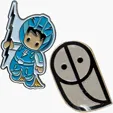 Diestruck Soft Enamel Lapel Pin, 1" x 1"