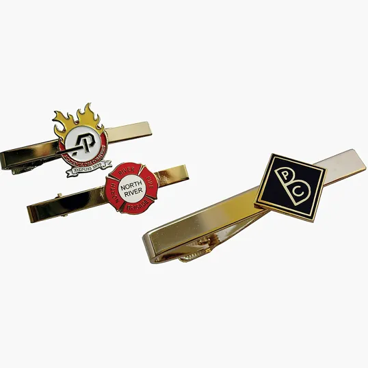 Tie Clips, Iron, Gold or Silver Finish