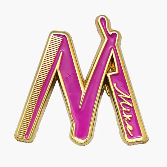 Die Cast Zinc Soft Enamel Lapel Pin, 1 Inch