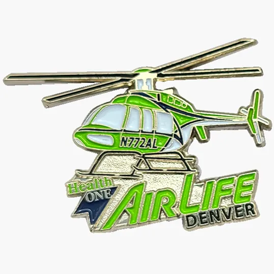 Die Cast Zinc Soft Enamel Lapel Pin, 1.25"