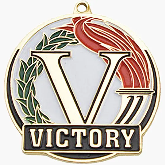 Victory Gold Enamel Sports Medals, 2"