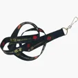 Flat Polyester Lanyard, 3/4" x 36"