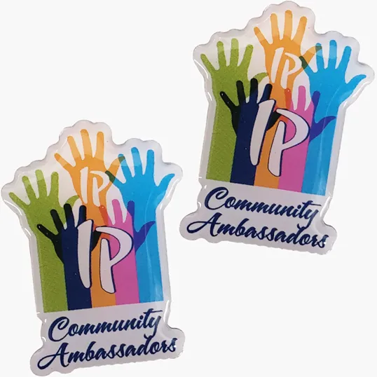 Custom Stainless Steel Lapel Pins, 1.5" x 1.5"