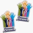 Custom Stainless Steel Lapel Pins, 1.5" x 1.5"