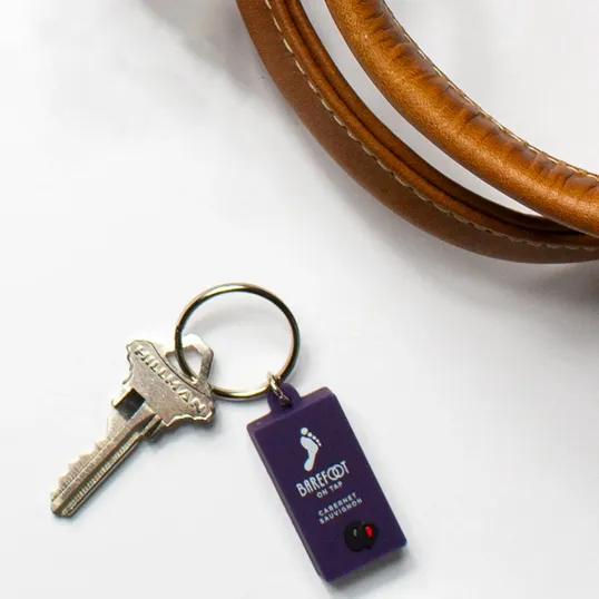 PVC Fob with Keyring, 1.5" x 1.5"