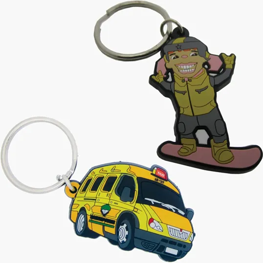 PVC Fob with Keyring, 2" W x 2" H