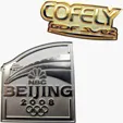 Diestruck Sandblasted Lapel Pins, 1 1/2" x 1 1/2"