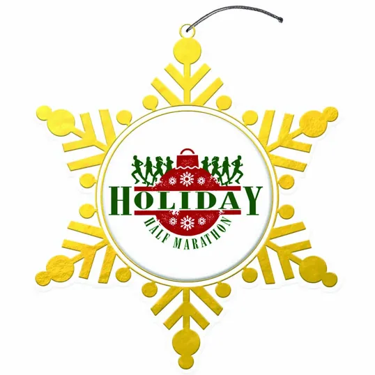 Acrylic Snowflake Ornament with Domed Decal