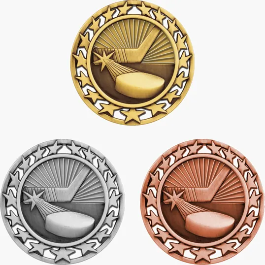 Stock Star Sports Medal: Hockey