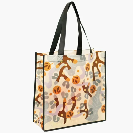 Laminated Non Woven Polypropylene Tote, 13" W x 13" H x 5" D
