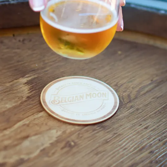 Round Wood Coasters, 4" Diameter