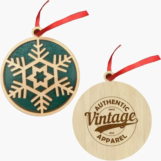 Layered Wood Ornament: Snowflake