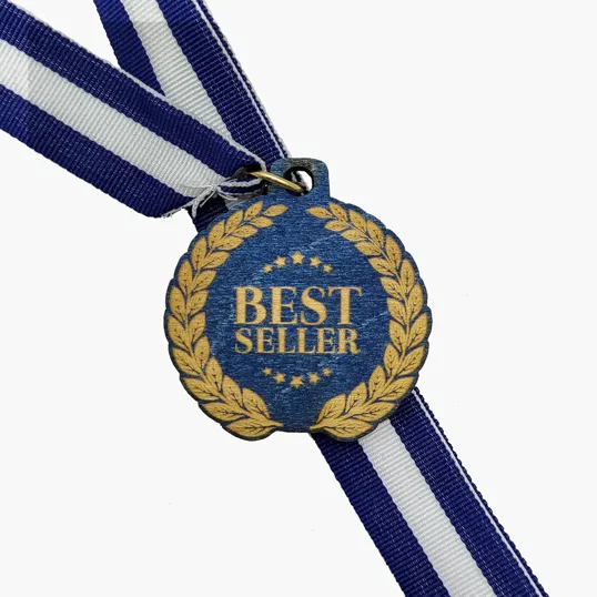 Wood Medals, 2" W x 2" H