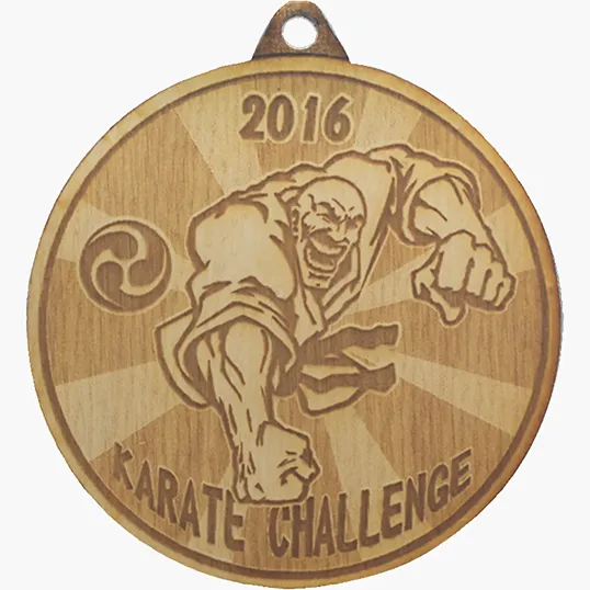 Wood Medals, 2 1/2" x 2 1/2"
