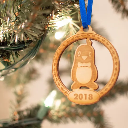 Birchwood Ornament, 3" x 3"