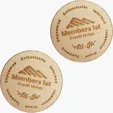 Wood Lapel Pins, 1" x 1"