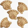 Wood Lapel Pins, 1 1/4" x 1 1/4"
