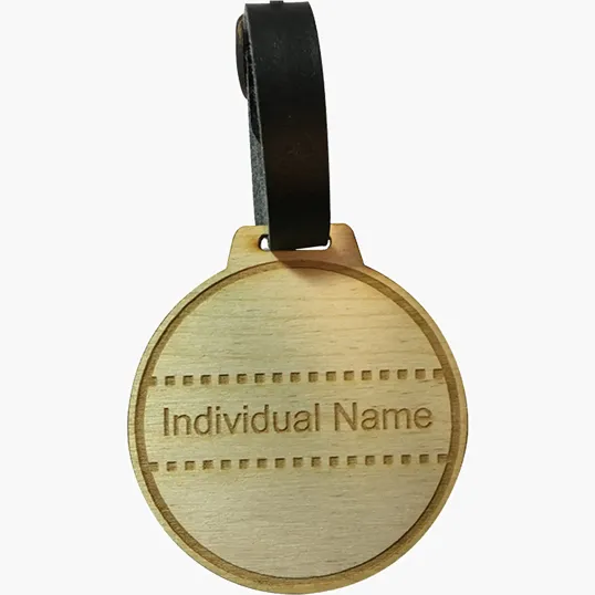 Wood Golf Bag Tags, 2" x 2"