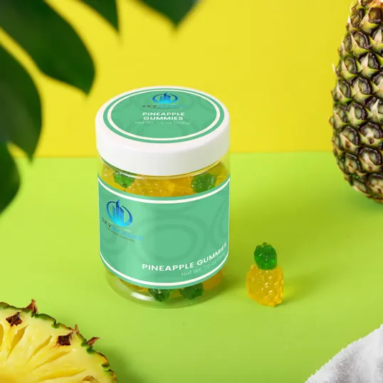 Pineapple Gummies Large Jar, 7 oz