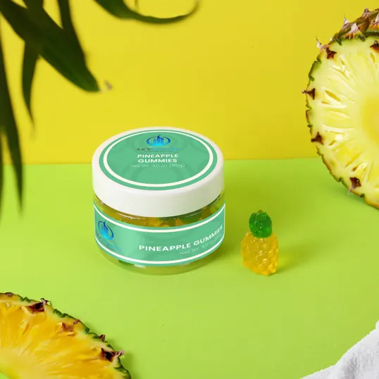 Pineapple Gummies Small Jar, 3 oz