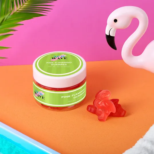 Pink Flamingo Gummies, Small Jar