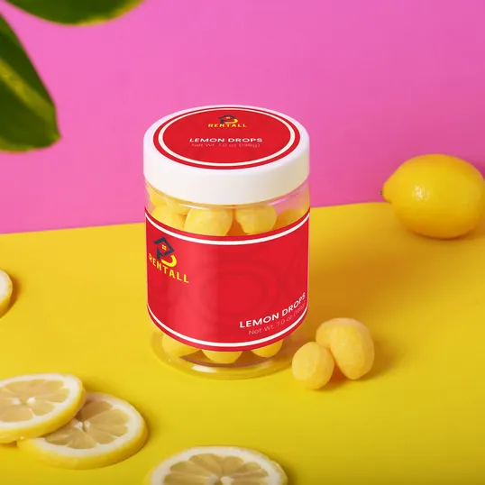 Lemon Drops Hard Candy Large Jar, 7 oz