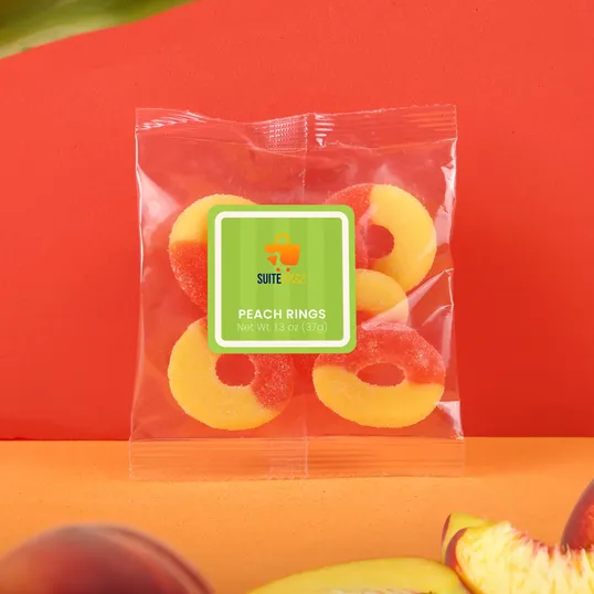 Albanese® Gummi Peach Rings Taster Packet, 1.3 oz