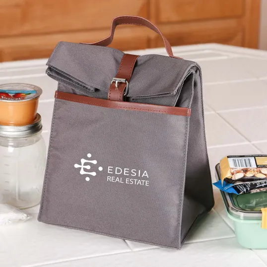 Axel Lunch Cooler Bag with Vegan Leather Trim