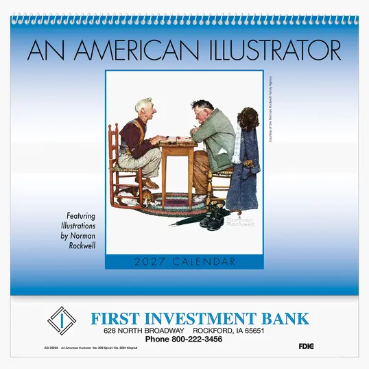 An American Illustrator Wall Calendar: 2027 Spiral Bound