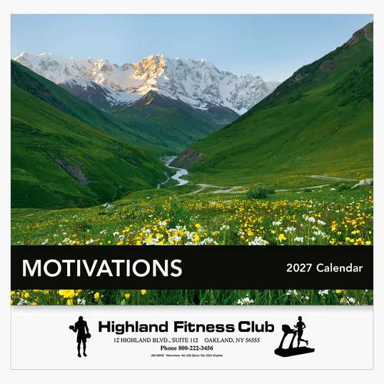Motivations Wall Calendar, 2027 Stapled 13-Month