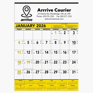 Picture For Commercial Contractor Calendar: Yellow & Black 2026