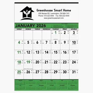 Picture For Commercial Contractor Calendar: Green & Black 2026